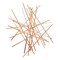 Homeroots 35" X 34" Rose Gold Metal Abstract Lines Hanging Dimensional Sculpture 483357 - alternate 3