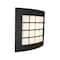 Besa Lighting Quad 13 Sconce, Opal/Black, 1x15W LED QUAD13-LED-BK - alternate 1