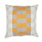 Homeroots 20" Yellow and Gray Check Throw Pillow With Embroidery 549409 - alternate 3