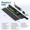 Purely All-in-One Ergonomic Keyboard Wrist Rest with Cleaning Kit, Black D78 - alternate 4