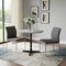 Homeroots 24" Gray And Black Stone And Iron Round Dining Table 488590 - alternate 2