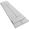 Ekena Millwork Smooth 2 Board Joined Board-n-Batten w/Elliptical Top Faux Wood Shutters, 11W x 30H, PR SHUBJL11X30SMPR - alternate 5