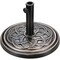 Simple Deluxe 17.72' 24.2 lbs Market Heavy Duty Umbrella Round Stand Base for Patio, Outdoor, Deck, Lawn, Garden,  LGBRLABASERESINROUND22 - alternate 1