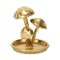 Homeroots 5in Gold Cast Iron Three Mushroom Trinket Tray 634788 - alternate 4