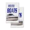 Signmission We Fix Boats, Vinyl Decals Only 24 Inch x 36 Inch, Vinyl Decal, 2PK DSB-2436-2PACK-We Fix Boats - alternate 1