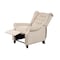Homeroots 31" Beige Microfiber Manual Club Recliner 554182 - alternate 3