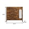 Homeroots 43" Brown Wood Paneled Accent Cabinet With Single Door And Two Drawers 716326 - alternate 2