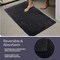 Lavish Home Bathroom Rugs 2-Piece Cotton Bath Mat Set Reversible Rugs for Shower, Tub, Toilet, or Vanity HT-BATH3-BL - alternate 4