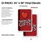 Signmission Valentines Day Gifts, Vinyl Decals Only 24 Inch x 36 Inch, Vinyl Decal, 2PK DSB-2436-2PACK-30429 - alternate 2
