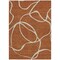 Homeroots 10' X 14' Copper And Ivory Abstract Washable Indoor Outdoor Area Rug 597510 - alternate 7