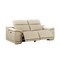Homeroots 76in Cream and Silver Italian Leather Power Reclining Loveseat 720512 - alternate 2