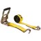 Mytee Products 2PK 2inx12ft Ratchet Strap w/J Hooks for Flatbed Trailer - 10000lbs BS Yellow, 2PK RS212WHx2 - alternate 4