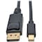 Tripp Lite MINI DISPLAYPORT TO DISPLAYPORT CABLE M/M, 4K X 2K 4096 X 2160  30HZ, BLACK, 1 P583-010-BK - alternate 1