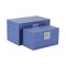 Homeroots Set of Two Navy Blue Wood And Shagreen Box With Lid, 2PK 489356 - alternate 4