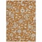 Homeroots 9' X 12' Copper Green And Gray Floral Washable Indoor Outdoor Area Rug 597846 - alternate 4
