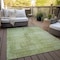 Homeroots 5' X 8' Sage And Green Abstract Washable Indoor Outdoor Area Rug 587297 - alternate 5
