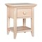 Homeroots 24" Sand Solid Wood Solid and Manufactured Wood One Drawer Nightstand 530252 - alternate 3