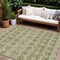 Homeroots 8' X 10' Artichoke Green Gray And Ivory Moroccan Washable Indoor Outdoor Area Rug 594295 - alternate 1