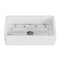 Kingston Brass 33" Fireclay Single Bowl Farmhouse Kitchen Sink with Bottom Grid and Strainer, Matte White KGPF331810EBC - alternate 1