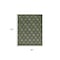 Homeroots 8' X 10' Dark Green And Light Green Trellis Indoor Outdoor Area Rug 551131 - alternate 2