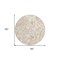 Homeroots 8' Coral Ivory And Peach Round Paisley Washable Indoor Outdoor Area Rug 588644 - alternate 4