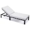 Leisuremod Chelsea Modern Outdoor Chaise Lounge Chair With Green Cushions CLBL-77LGR - alternate 3