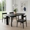 Homeroots 66" Black Solid Wood Oval Dining Table 712851 - alternate 2