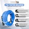 Blu Shield 3/8in. x 100' Dual Arm Rubber Pressure Washer Hose Reel Auto-Retractable with 6' Lead-in TTPWR38100-NM - alternate 2
