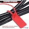 Kable Kontrol Cable Tie, 9 in L, 6-1/2 in Max Bundle Dia., Red, Polymer, 20 lb Strength, 50 PK CTPT-9-50-RD - alternate 3