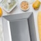 Smarty Had A Party 5.5" x 8.5" Silver Rectangular Plastic Dessert Plates (120 Plates), 120PK 6943-CASE - alternate 1