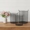 Homeroots Set of Three Black Metal Basket, 3PK 399672 - alternate 4