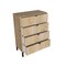 Homeroots 30" Natural Four Drawer Dresser 552262 - alternate 3