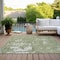 Homeroots 10' X 14' Sage And Ivory Abstract Washable Indoor Outdoor Area Rug 612706 - alternate 4