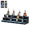 Vevor LED Lighted Liquor Bottle Display Bar Shelf RF and App Control 40" 3-Step ok-3-40 - alternate 1