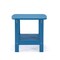 Homeroots 15" Blue Plastic Outdoor Side Table 543739 - alternate 2