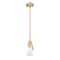 Z-Lite Aimie 1-Light Pendant with Rod, 6 in W, Modern Gold 828P6-ROD-MGLD - alternate 4