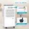 Edendirect 30 pt. 2000 sq. ft. Commercial Dehumidifier in White with Bucket, Auto Restart ZR-OL-D010-2E - alternate 3