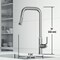 Vigo Hart Angular Single Handle Pull-Down Spout Kitchen Faucet in Stainless Steel VG02036ST - alternate 4