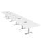 Skutchi Designs 22ft Arc Rectangle Conference Table With Power | Harmony Series | 22 Person Meeting Room Table HAR-AREC-48X264-T-W960-ESIL - alternate 1