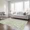 Homeroots 3' X 5' Artichoke Green And Ivory Abstract Washable Indoor Outdoor Area Rug 588486 - alternate 6