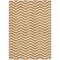 Homeroots 3' X 5' Orange And Beige Chevron Washable Indoor Outdoor Area Rug 595331 - alternate 5