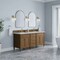 James Martin Vanities Brittany 72" Double Vanity, Pecan w/ 3 CM Lime Delight Silestone Top 655-V72-PCN-3LDL - alternate 6