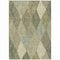 Homeroots 8' X 10' Olive Green Gray And Ivory Argyle Washable Indoor Outdoor Area Rug 613714 - alternate 4