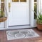Homeroots 2' X 3' Gray and Black Faux Bois Washable Non Skid Indoor Outdoor Area Rug 564410 - alternate 3