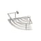 Gatco Elegant 8" Corner Shower Shelf, Brushed Nickel 1453 - alternate 1