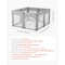 Vevor Baby Playpen 78.7 in x 70.1 in Extra Large Foldable Baby Fence Play Yard P2001-3 - alternate 3
