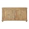 Homeroots 60in Natural Distressed Solid Wood Sideboard with Four Doors 488676 - alternate 1