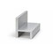 Brunner Aluminum "h" Channel 1-3/16" x 9/16" with 1/2" Reveal, 6063-T5 4 Feet Satin Anodized H500 S4 - alternate 1