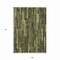 Homeroots 9' X 12' Olive Green And Dark Olive Green Striped Washable Indoor Outdoor Area Rug 608962 - alternate 5