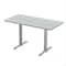 Correll Rectangle Cafe Table, 60 in W, 30 in L, 29 in H, Particleboard Top, Gray Granite STT3060-15-98-13 - alternate 1